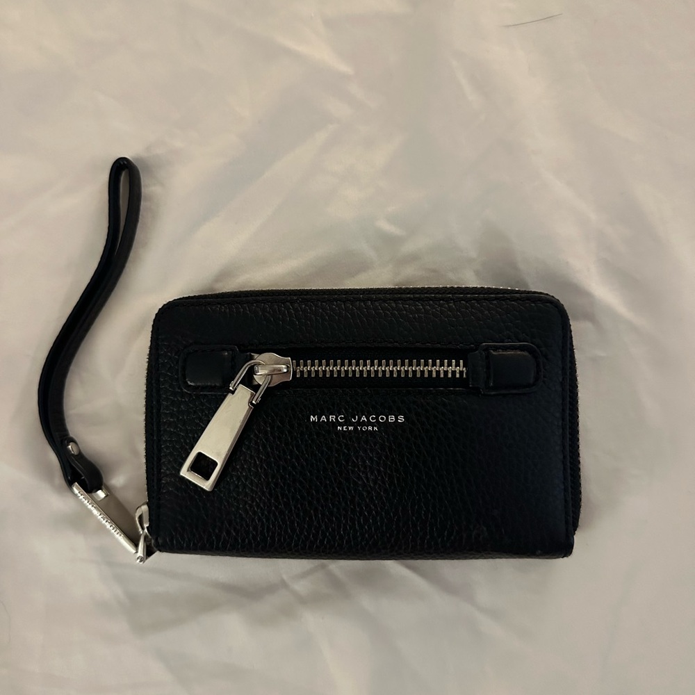 Marc Jacobs Black Wristlet with Zip